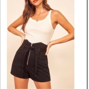 Reformation black shorts